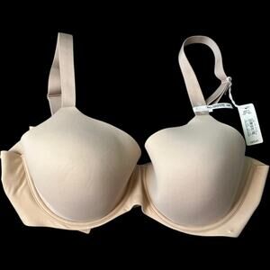 NWT $59 Aerie Smoothez Sunnie Demi Push Up Bra Sands Nude Size 42B